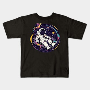 Galactic Groove: A Space Odyssey Kids T-Shirt